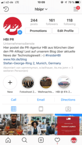 Bild von Instagram HBI Profil